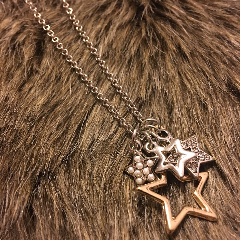 American Eagle star charm long necklace